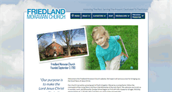 Desktop Screenshot of friedlandmoravian.org