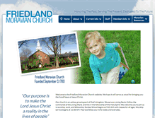 Tablet Screenshot of friedlandmoravian.org